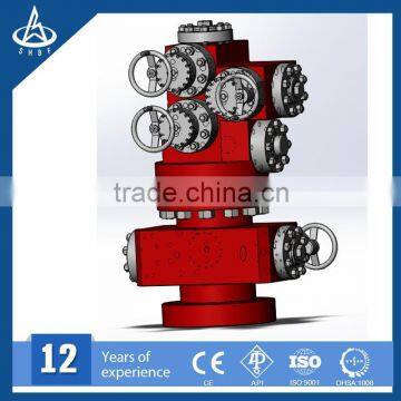 Integral API wellhead equipment oil and gas christmas tree