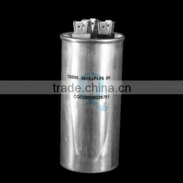 self-healing type aluminum sh cbb65 capacitor, aluninum case anti-explosion