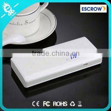 2015 new invention high performance white mobile 10000mah power bank