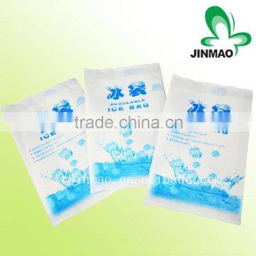 Recyclable ice bag for cooling food and injuries