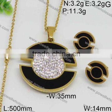 Fashion Hot Wholesale Gold Plated Jewelry Sets Round Style