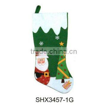 19" Non-woven unique designed christmas stocking