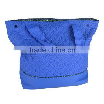 Quilted cotton handbag or tote bag