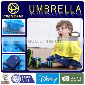 high quality environmental kids EVA plastic raincoats
