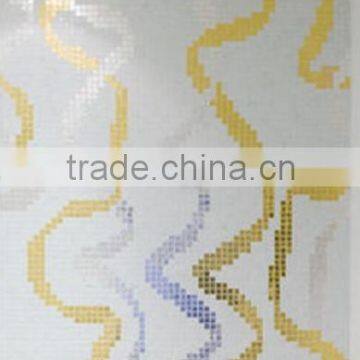 High quality Living room Mosaic Pattern Glass Mosaic Backsplash Bathroom Wall Tile Design