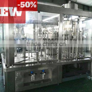 Hot sale 50% discount glass bottle oil filling washing capping 3 in 1machine