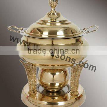 Fancy Handmade Chafing Dish for Sale | Top Quality New Design Chafing Dish | Brass Plated Chafing Dish photo-3