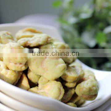 wasabi fried coated broadbeans