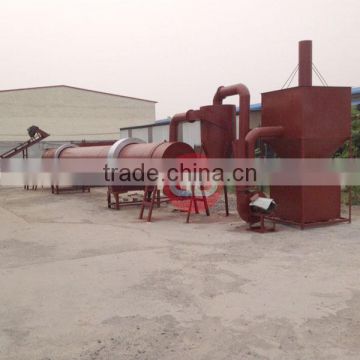 Industrial rotary drum dryer for sawdust