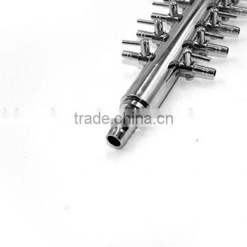 Chrome Plated Brass Eighteen Way Aquarium Steel Valve With 8mm Connector photo-2