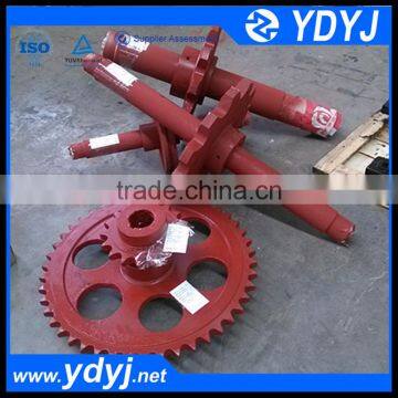 Wear resistance carbon steel shaft for conveyor system