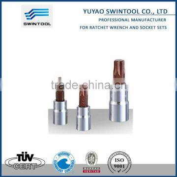 1/2"DR DRIVER BIT SOCKET (CR-V) (S2)( TQRQUE HEAD SCREWS)