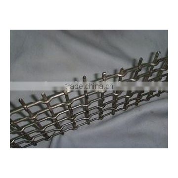 High tensile stainless steel crimped wire mesh for mining sieve