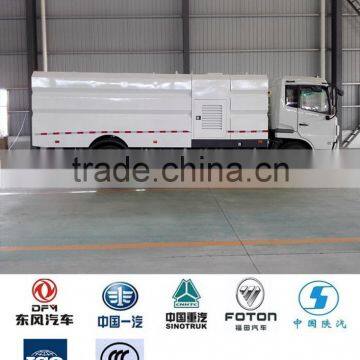 Dongfeng Road Cleaning Truck, 10 t Road Sweeper With Water Washing photo-5