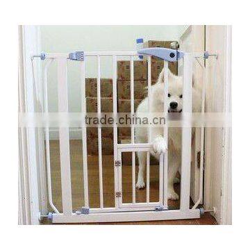 Extra-Wide Walk-Thru Gate with Pet Door