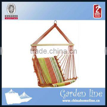 modern outdoor hammock chair with stripe