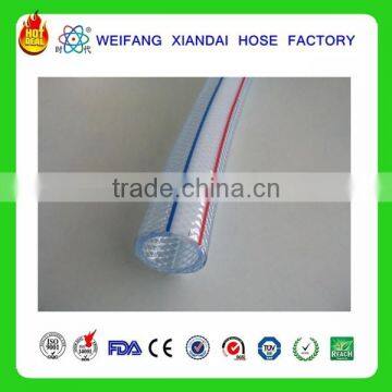 high pressure pvc fiber reinforced hose for three colored lines