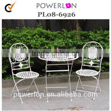 Set 3 Metal Vintage Bistro Set Outdoor Furniture