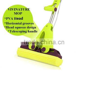 PVA Sponge Twist Cleaning Mop With Super Absorbent Sponge Head Stick photo-5