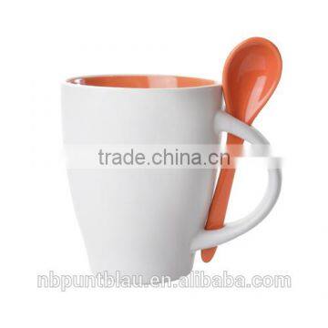 Ceramic Mug With Spoon 300ml photo-3