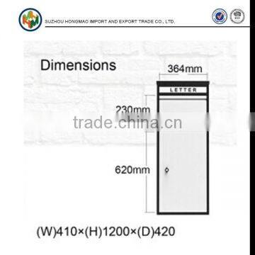 Outdoor Anti-theft Waterproof Galvanized Steel Household Mailbox Parcel Mailbox photo-4