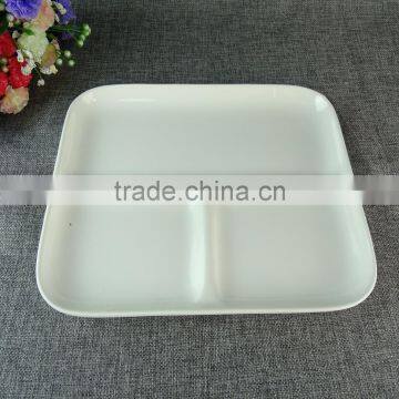 Stock Cheap Good Ceramics White Divided Dinner Plates photo-2