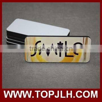 Topjlh 2017 Hot Sublimation Blank Printable MDF Magnetism Name Tag