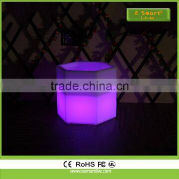 plastic ice bucket/night club RGB 16 color changing LED ice pail GR-PL66/bar ice pail