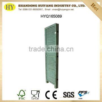 Cheap Painted 3 Panel Balsa Wood Screen Room Divider photo-3