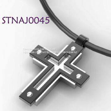 Decorative Jewelry Mens Cross Stainless Steel Pendant photo-2