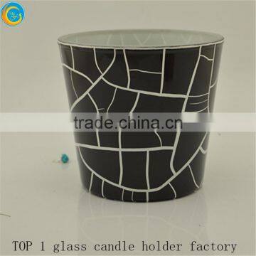 Embossed round glass vase wedding decorations for sale