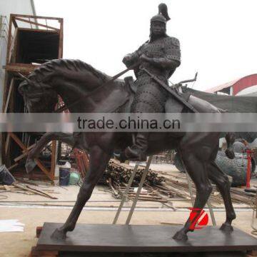 life size metal tang dynasty horse sculpture for decor