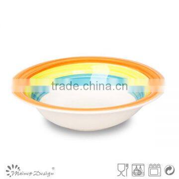 Handpainted Ceramic Soup Bowl photo-4