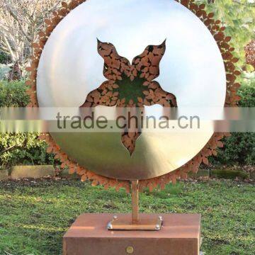 Outdoor Decoration Modern High Polishing Stainless Garden Sculpture photo-2