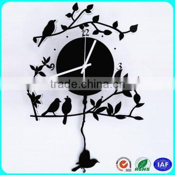 DIY BLack Wall Clocks Square Shape Wall Clock For Home Decoration photo-5