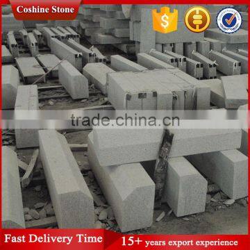 Standard Size Flamed Grey Granite Road Kerbstone With Bevel photo-3