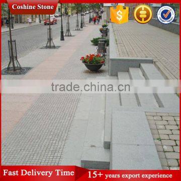 Red Colored Tumble Mesh Back Granite Cobblestone Paver Stone photo-3