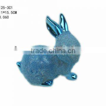 Decorative ceramic rabbit figurines