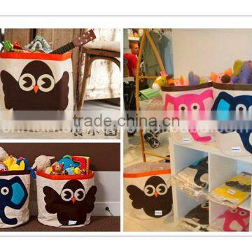 Hot Sale Fabric Storage Basket With Lovely Animual Printing ,you Can Put Toys ,dirty Clothes and so on as Sundiries Storage Bag photo-3