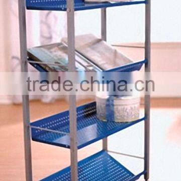 3 Tier Metal Book Shelf/magazine Rack/ Sheet Metal Storage Rack photo-4