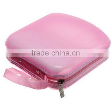 NEW Portable CD Storage Bag 40-pieces DVD Hard Plastic Protector Carrying Case