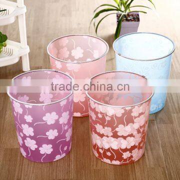 Fashional Style Top Quality Flower Print Popular Used in the Household Dustbin Storage Box photo-6