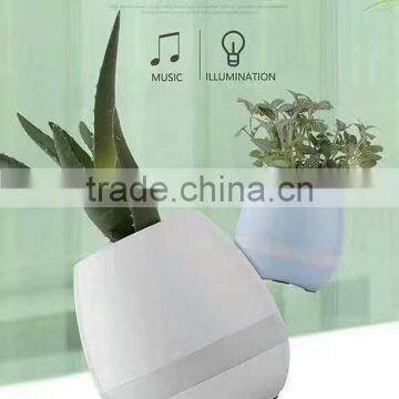 Fashion Futuristic Colorful Music Playing Bonsai Active Bluetooth Plant Pot photo-3