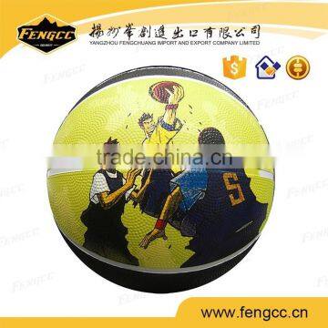 Promotion Custom Basketball Size 7 on Bulk Sale Rubber Basketball photo-2