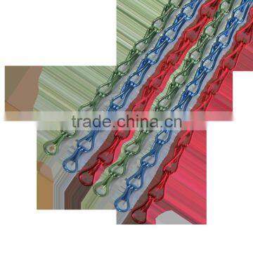 Shiny color of 12mm aluminum double hook chains for room divider