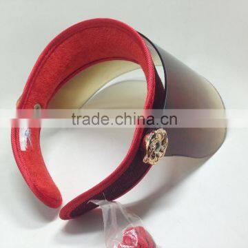 2017 Wholesale Promotional PVC Empty Hat Red uv Protection Caps photo-4