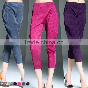 Fashion Women's Tight Bottom High-Grade Solid Fitness Casual Pants