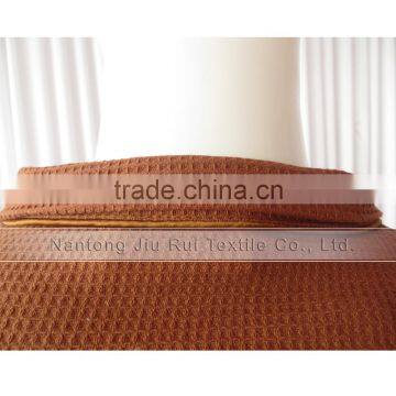 Brown Bathrobe For Women Spa Cmfortable Cotton Waffle Bathrobe Winter Warm Long Sleeve Pajamas photo-3