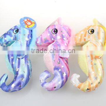 Light Colorful New Design Playing Sea Horse Plush Toy With Sand photo-4