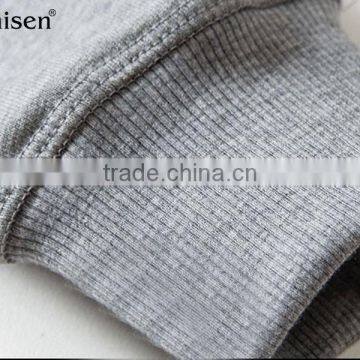 Apparel Manufacturer Long Sleeves Crew Neck Pullovers Cvc Fleece Men's Sweatshirts photo-3